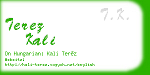 terez kali business card