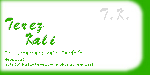 terez kali business card